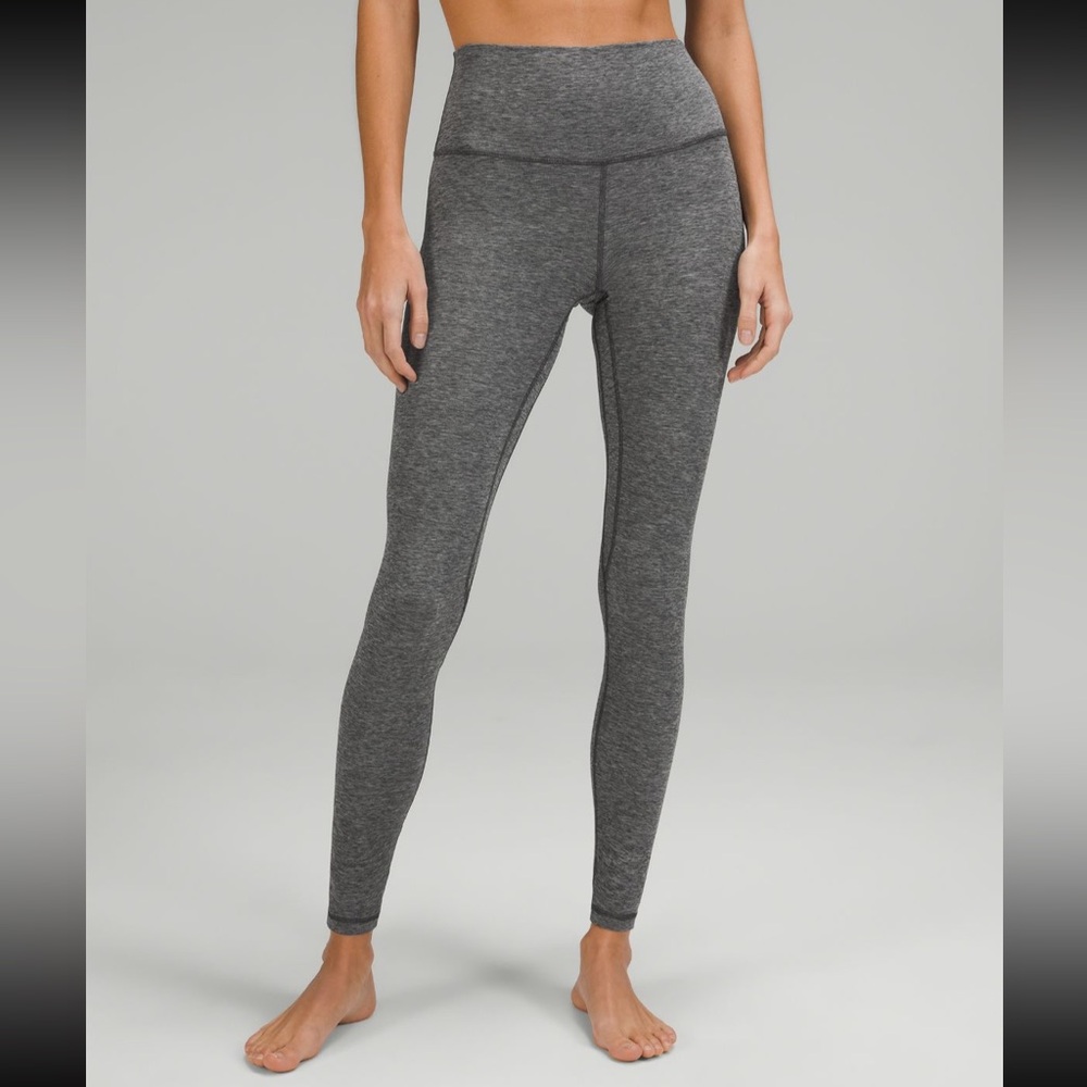 Lululemon Align Super High Rise Pant 28” in Mini Heathered Herringbone